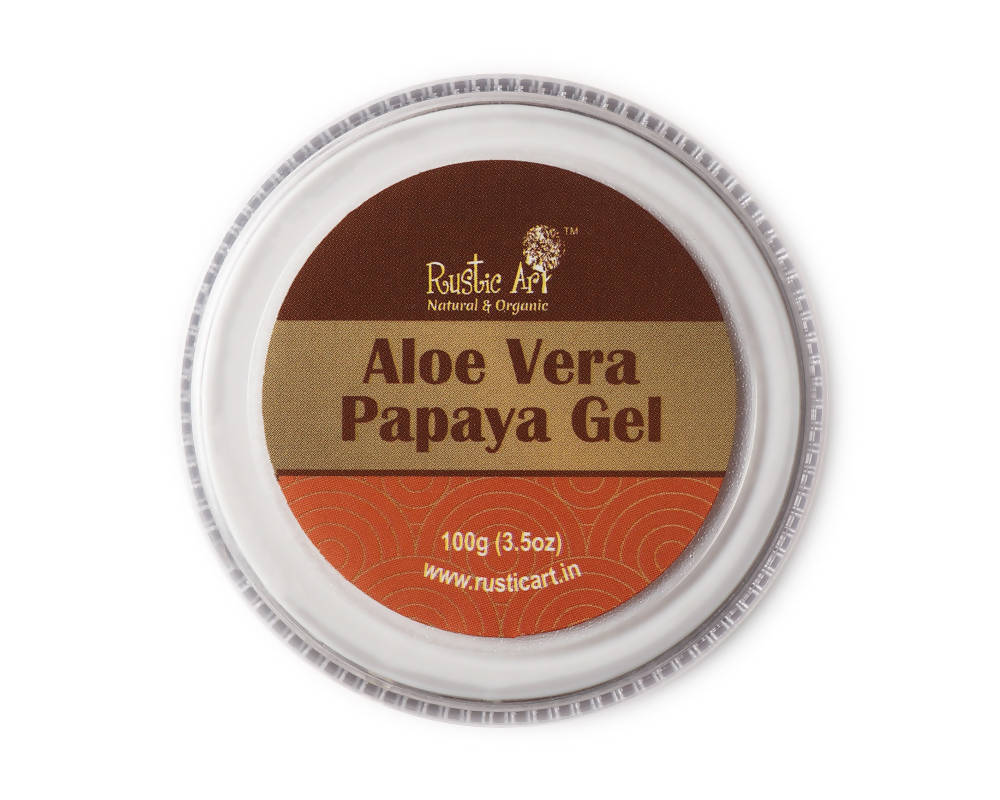 Rustic Art Aloevera Papaya Gel - Swadesiicart