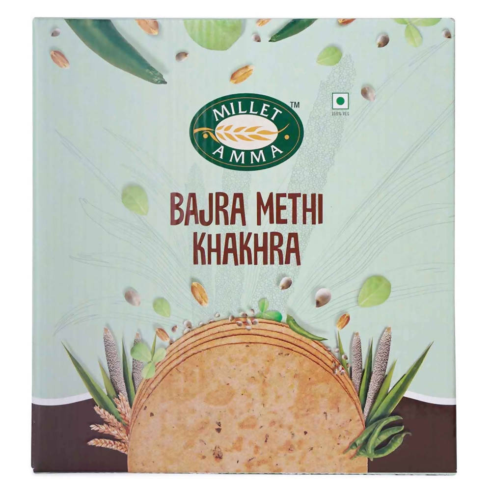 Millet Amma Bajra Methi Khakhra - Millet Amma urban Monk pvt Ltd