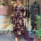 Ethnic Festive Wear Georgette Purple Stitched Suit With Dupatta - Tanisha | Swadesiicart