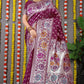 Jyoti Fashion Women's Wine Banarasi Silk Zari Woven Saree with Blouse | Swadesiicart