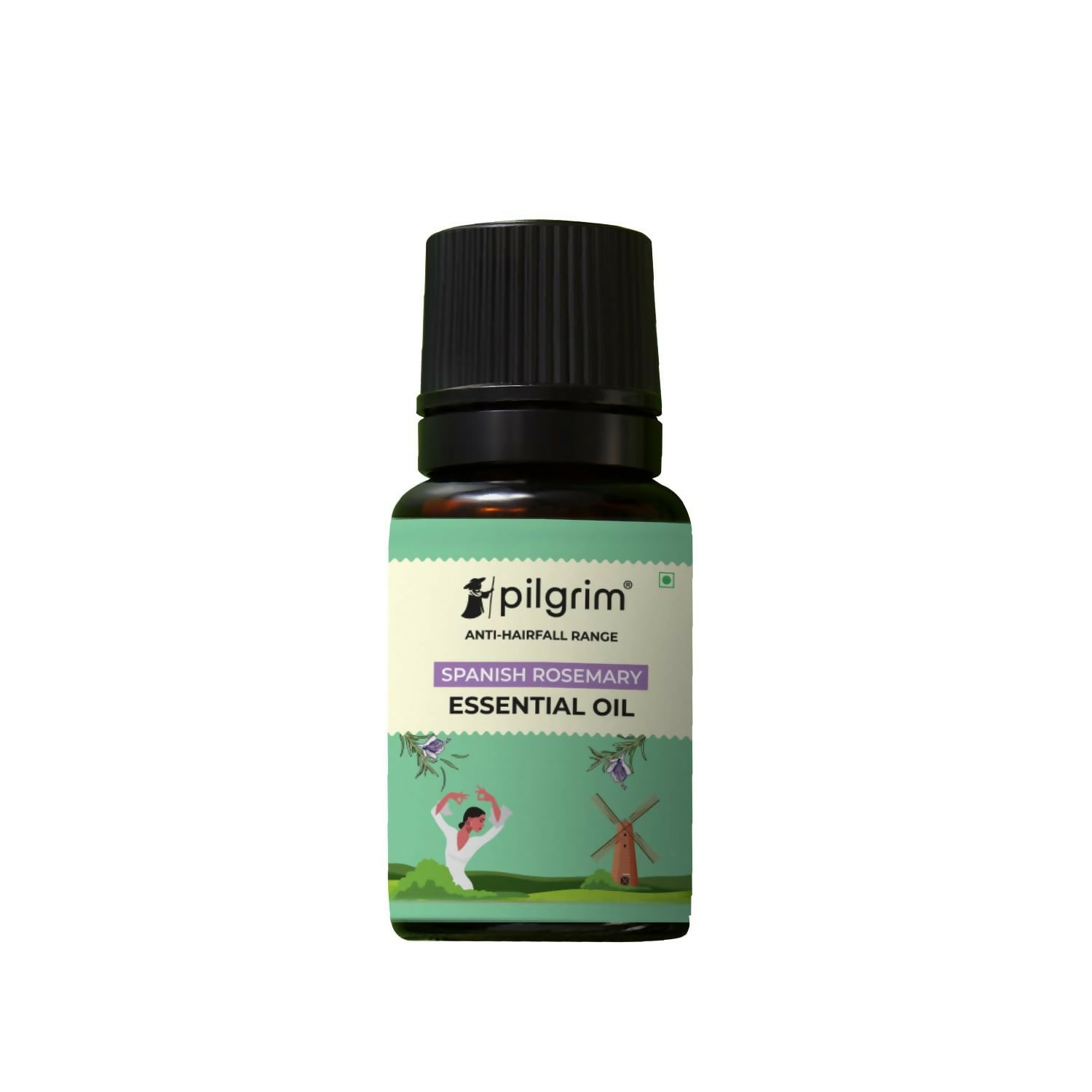 Pilgrim Spanish Rosemary Essential Oil For Hair Growth, Hair Fall Control & Hair Strengthening - Pilgrim