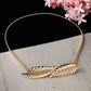 NVR Women Circular Gold-Polished Stretchable Metal Belt | Swadesiicart