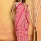 Very Much Indian Pure Cotton - Natural Dyes Handblock Printed Saree - Pink | Swadesiicart