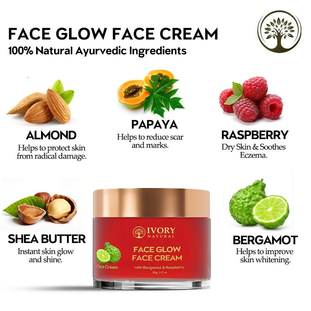Ivory Natural Face Glow Cream For Skin Glow With Moisture And Luminosity | Swadesiicart