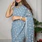 Vamsee Patangiyu Grey Georgette Saree - Swadesiicart