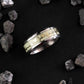 NVR Men's Rhodium-Plated Silver-Toned Stainless Steel Finger Ring - Swadesiicart
