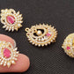 AD Emeralds Designer Beautiful 4 in 1 Earrings | Swadesiicart