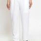 Jompers Men White Solid Pyjamas | Swadesiicart