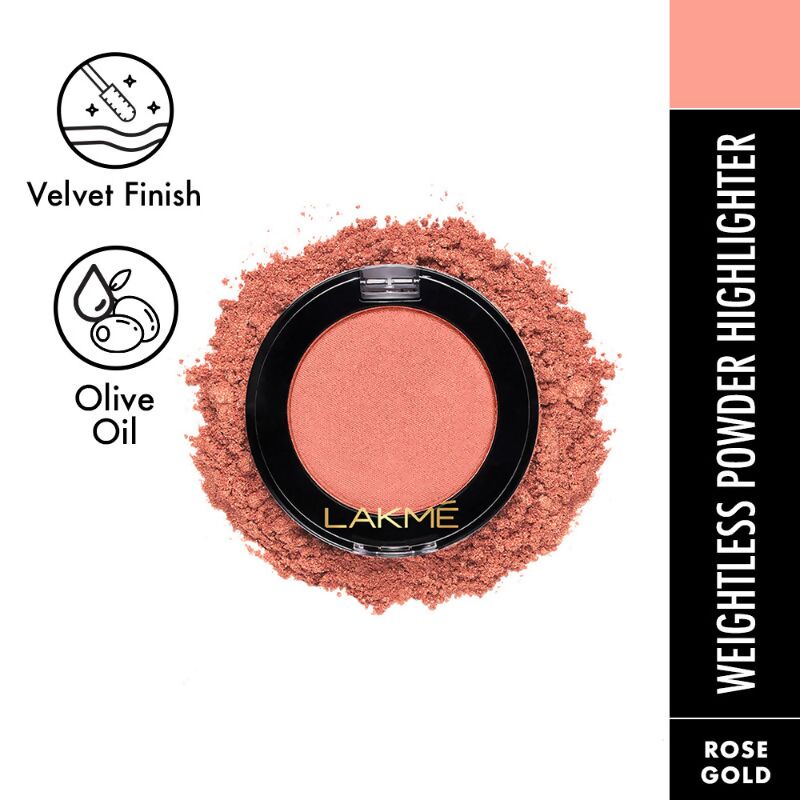 Lakme Face It Highlighter - Rose Gold - Swadesiicart