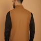 Even Apparels Pure Wool Nehru Jacket - Beige | Swadesiicart