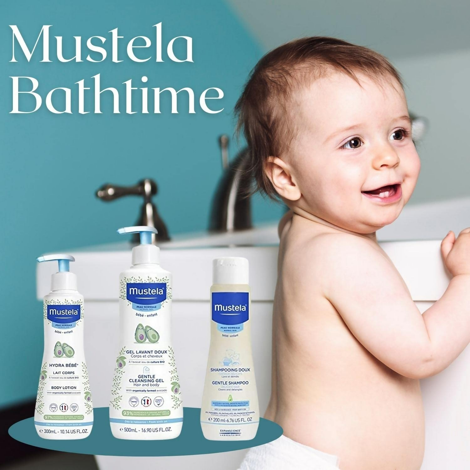 Mustela Bathtime Essential Set - Swadesiicart
