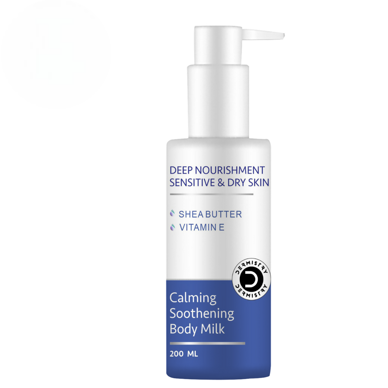 Dermistry Sensitive & Dry Skin Care Calming Soothing Body Milk Lotion Shea Butter & Vitamin E - Swadesiicart