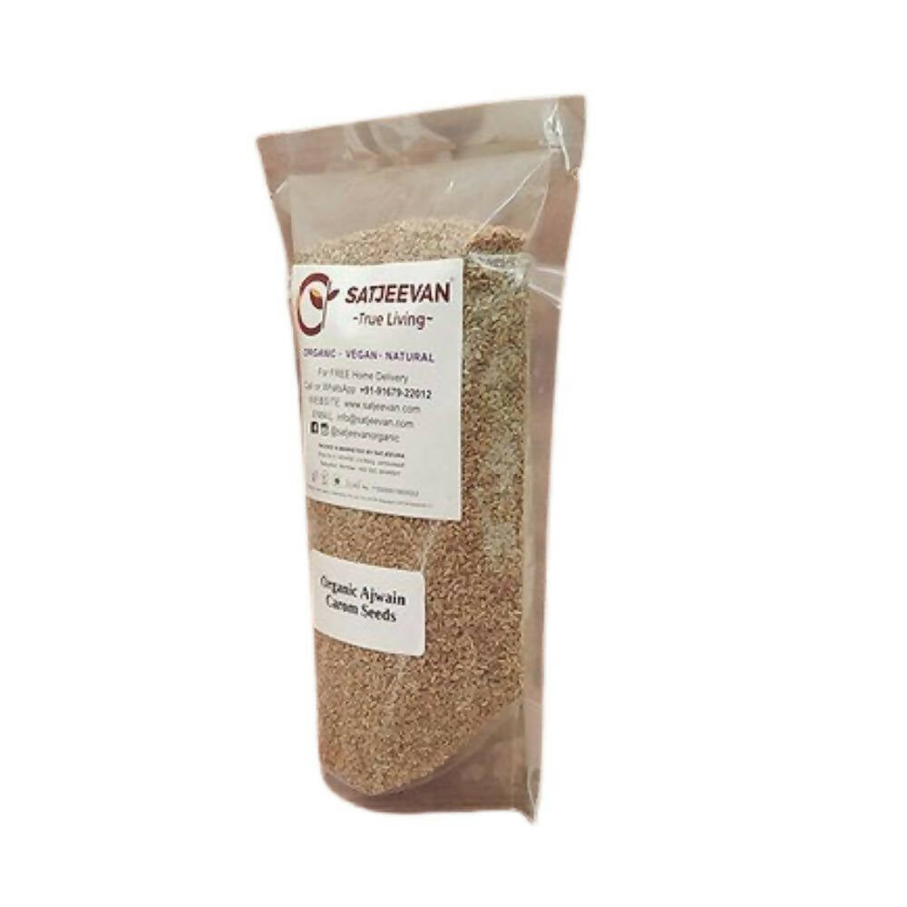 Satjeevan Organic Ajwain Carom Seeds - Swadesiicart