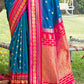 Shree Shyam Fashion Blue Soft Silk Saree