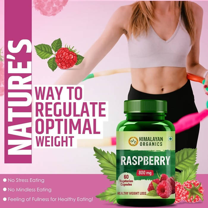 Himalayan Organics Raspberry 800 mg Vegetarian Capsules | Swadesiicart