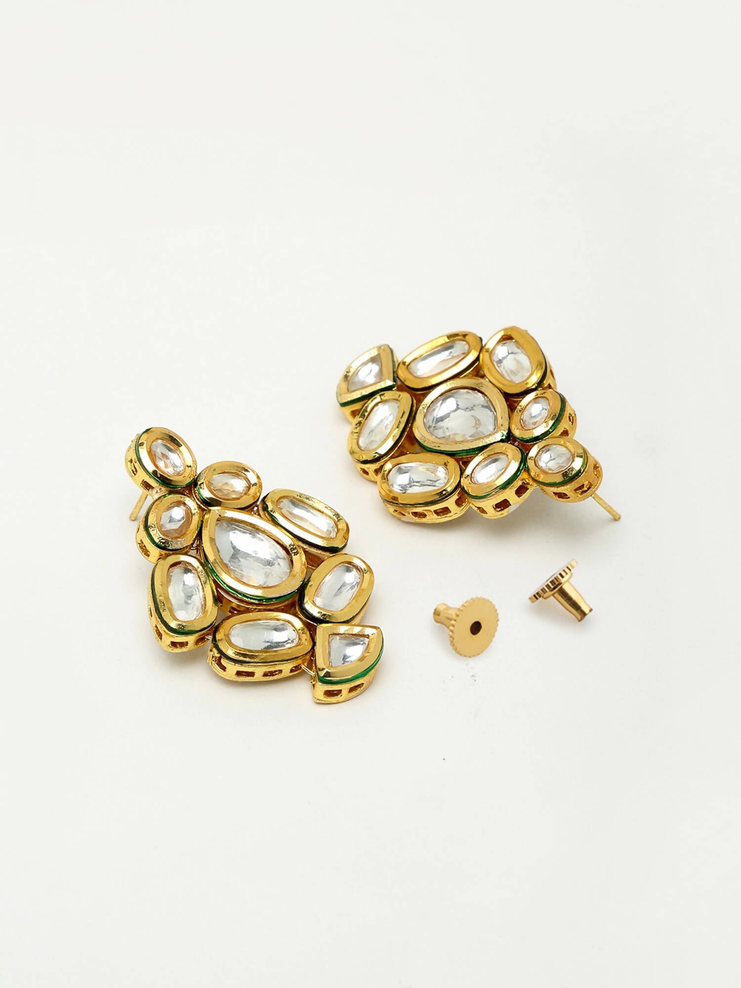 Kundan Choker With Earrings - Ruby Raang | Swadesiicart
