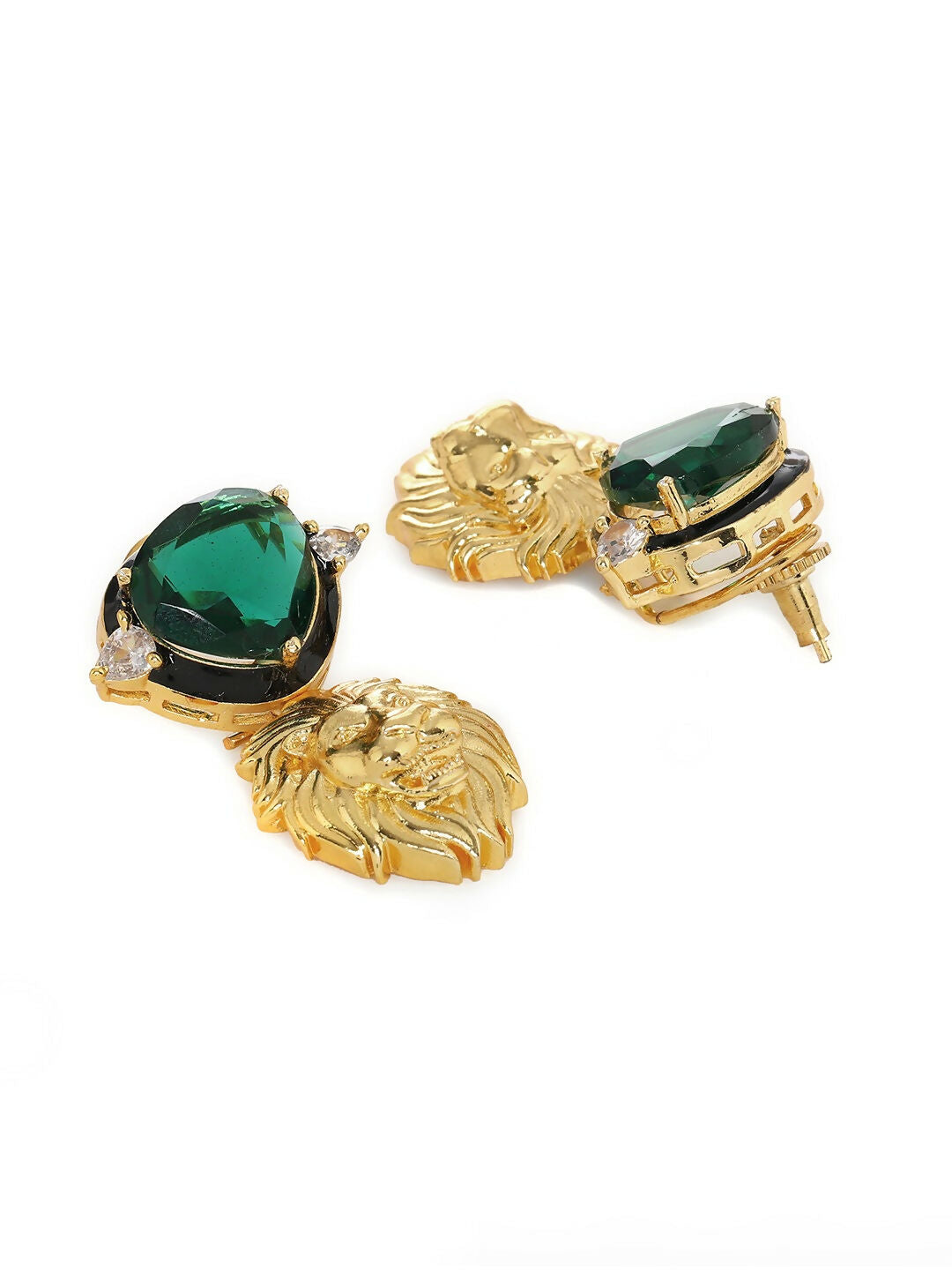 Green Danglers- Ruby Raang | Swadesiicart