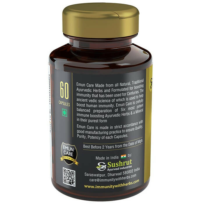 Sushrut Ayurved Emun Care Veg Capsules - Swadesiicart