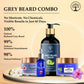 Ivory Natural Grey Beard Combo (Serum, Cream, Wash & Gel) Restore Your Silver Beard To Natural Color | Swadesiicart