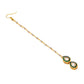 Ruby Raang Green Double Teardrop Kundan Maang Tikka with Meenakari | Swadesiicart
