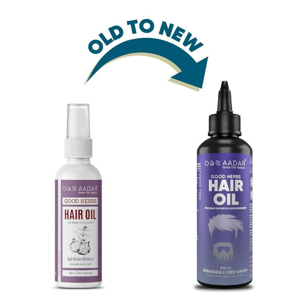 Aadar Good Herbs Hair Oil for Hair Fall & Damage Control | Swadesiicart