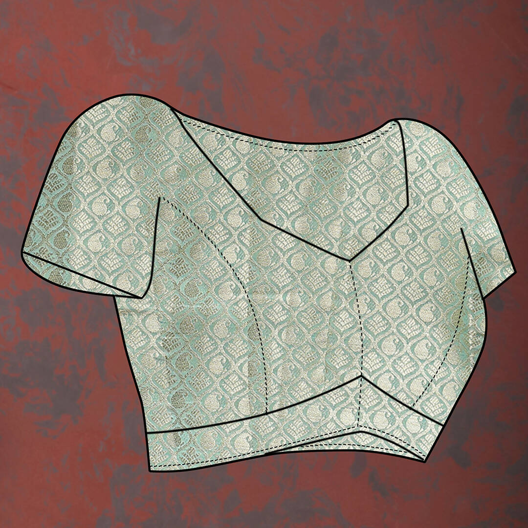 Lorenvalley Fashion Skyblue Cotton Woven Design with Zari Weaving Design Saree - Swadesiicart