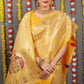 Jyoti Fashion Women's Yellow Paithani Silk Zari Woven Saree with Blouse | Swadesiicart