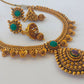 Multicolor Antique Necklace With Earrings - Mokshi Collections