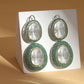 Green Dual Earrings- Ruby Raang | Swadesiicart