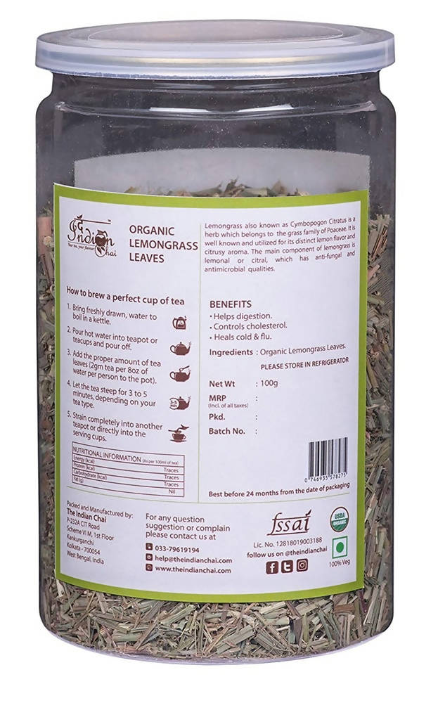 The Indian Chai - Organic Lemongrass Leaves | Swadesiicart