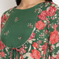 Ahalyaa Women's Green Rayon Printed Kurta Palazzo Set | Swadesiicart