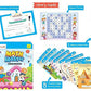 Braintastic Educational Game: Math Master (6-99 Years) Write & Wipe Reusable Activity Sheets with Free Puzzle for Kids