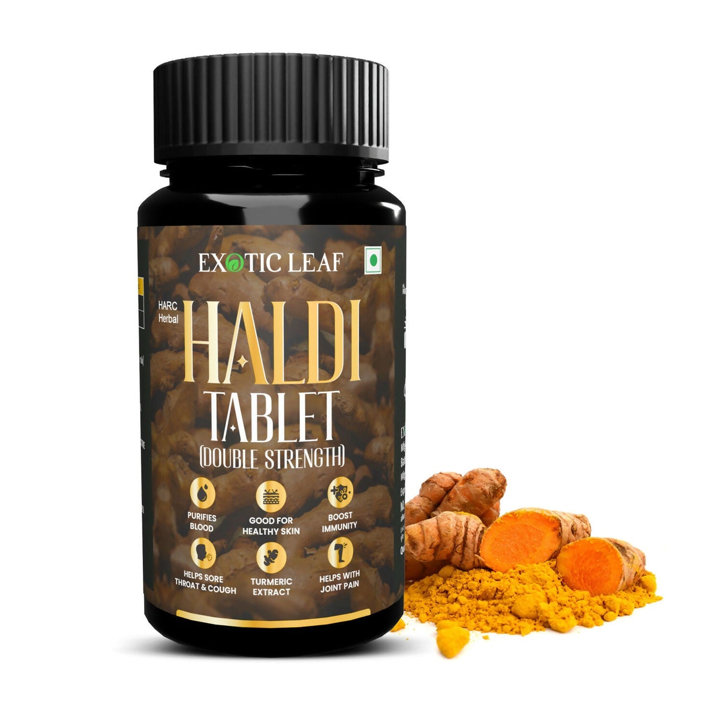 Exotic Leaf Haldi Tablets - Swadesiicart