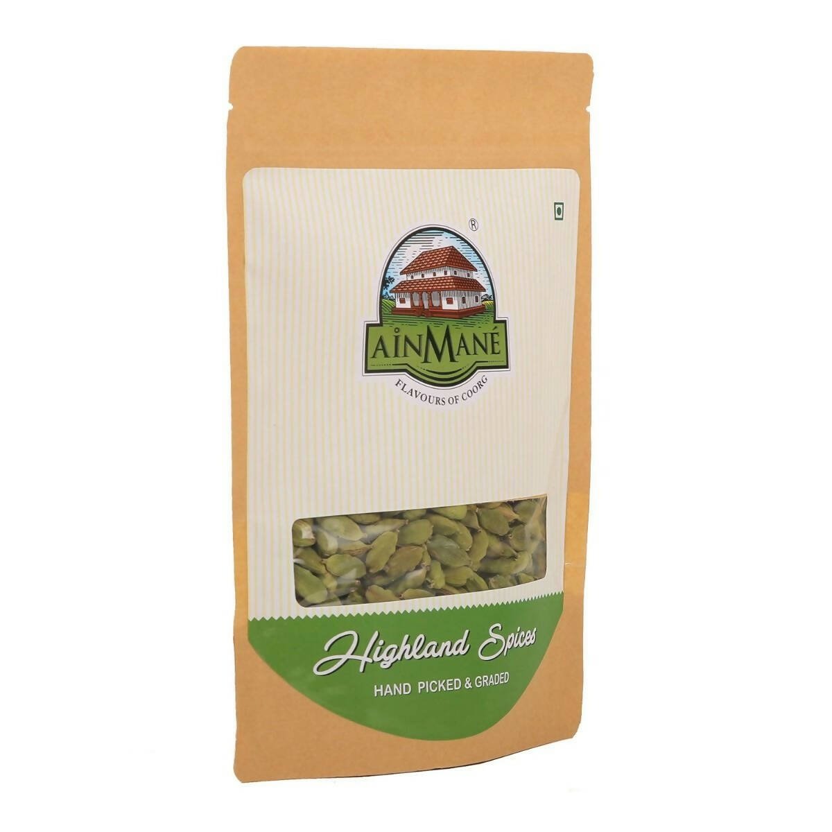 Ainmane Fine Quality Whole Cardamom 8mm - Swadesiicart