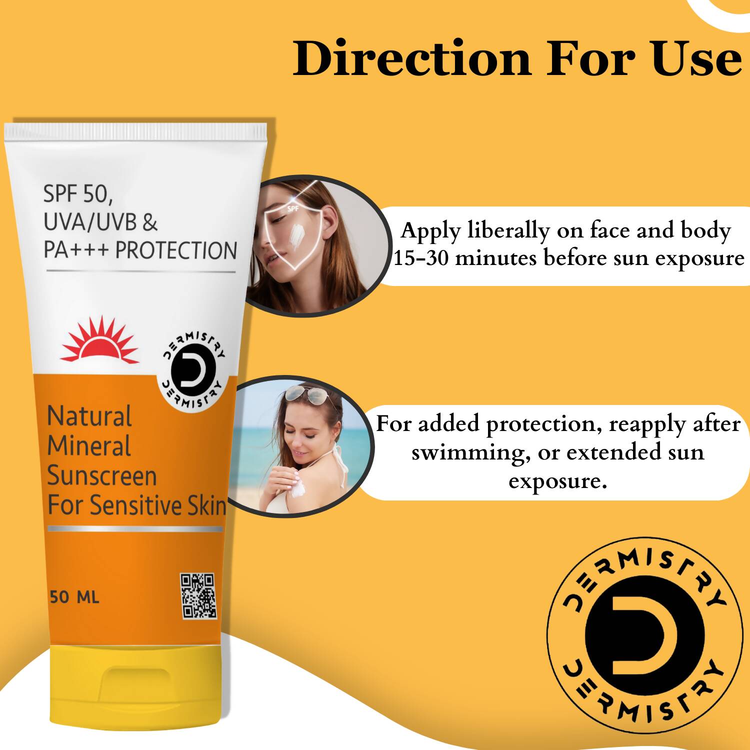 Dermistry Hydra Nourishing Sunscreen & Natural Mineral Sunscreen - Swadesiicart