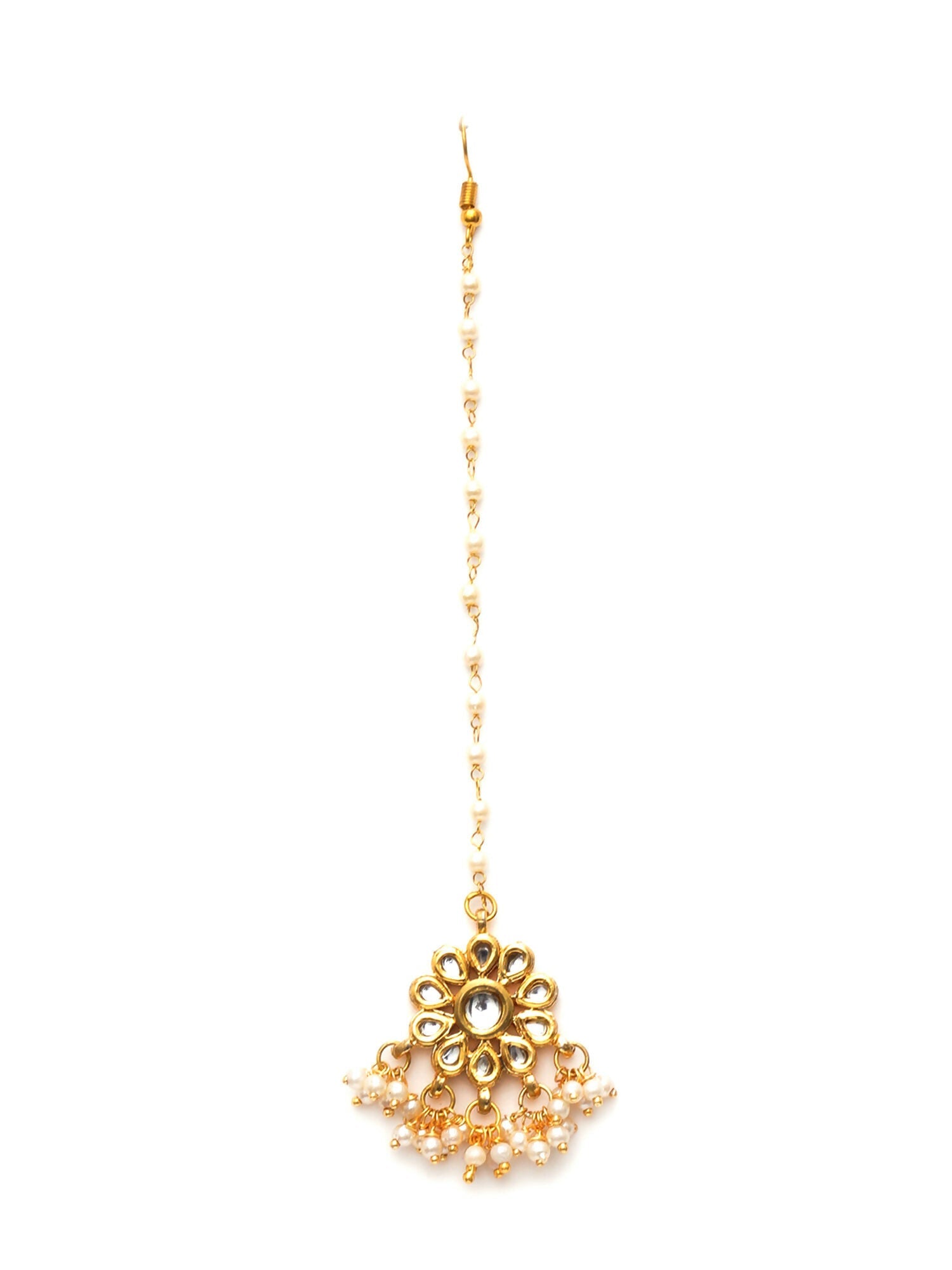 Kundan Maang Tikka (Gold) - Ruby Raang | Swadesiicart