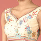 House of Panchhi Cream Net Multi colour Thread & Sequinse Work Lehenga & Blouse, Dupatta | Swadesiicart
