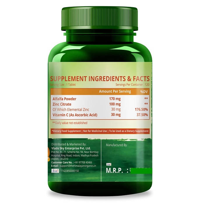 Himalayan Organics Zinc With Vitamin C Tablets | Swadesiicart