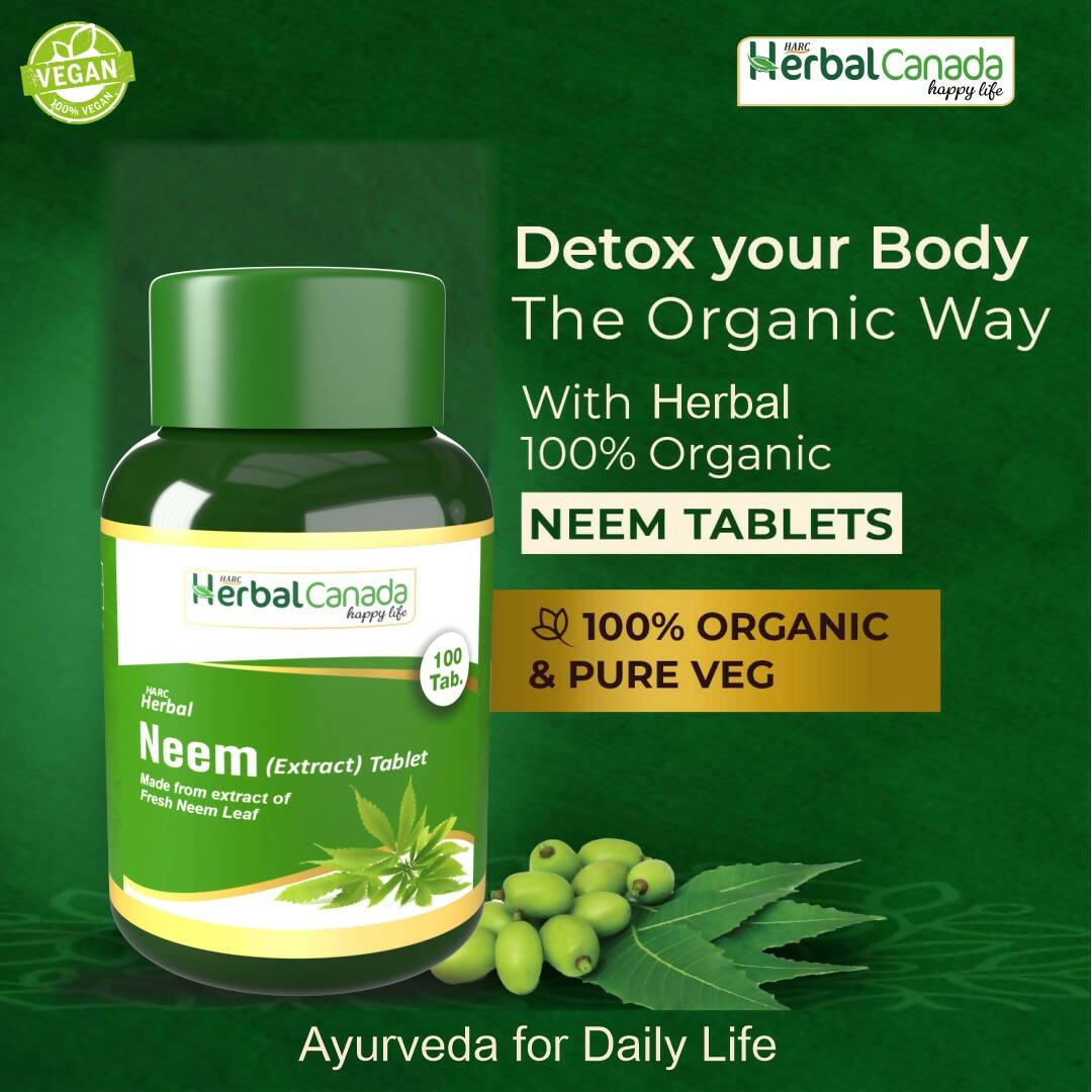 Herbal Canada Neem Extract Tablets - Swadesiicart
