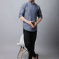Even Apparels Grey Pure Cotton Men's Kurta With Side Placket | Swadesiicart
