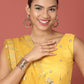 House of Panchhi Mustard Net Sequinse Work Lehenga & Blouse, Dupatta | Swadesiicart