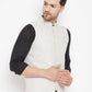Even Apparels Cream Merino Men Woven Nehru Jacket BF504 | Swadesiicart