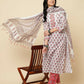Designer Stylish Red Cotton Blend Stitched Suit With Dupatta - Tanisha | Swadesiicart