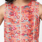 Lil Drama Golden Weaves Orange Crop Top With Palazzo Co-Ordinate Set - Swadesiicart