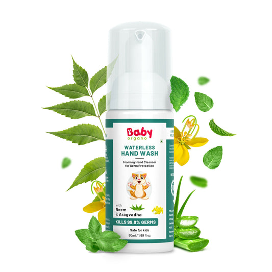 Babyorgano Non Alcoholic Foam Based Waterless Hand Wash for Kids - Babyorgano