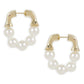 Hoop Pearl Earrings- Ruby Raang | Swadesiicart