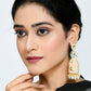 Mominos Fashion Johar Kamal Golden Color Bird Nest Earrings With Pearls - Swadesiicart