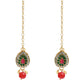 Mominos Fashion Johar Kamal Gold-Polished Brass Finish Meena & Pearls Work Choker For Women | Swadesiicart