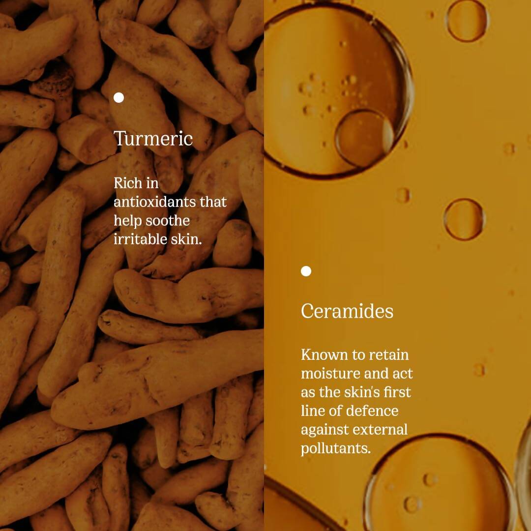 82°E By Deepika Padukone Turmeric Shield SPF 40 PA+++ Sunscreen Serum With Turmeric and Ceramides | Swadesiicart