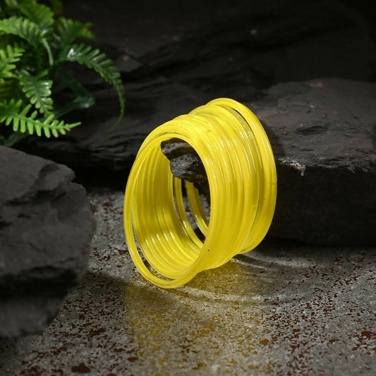 Afast Shining Yellow Glass Party, Wedding, Daily Use Bangle Set, Pack Of 12 - Afast Enterprises
